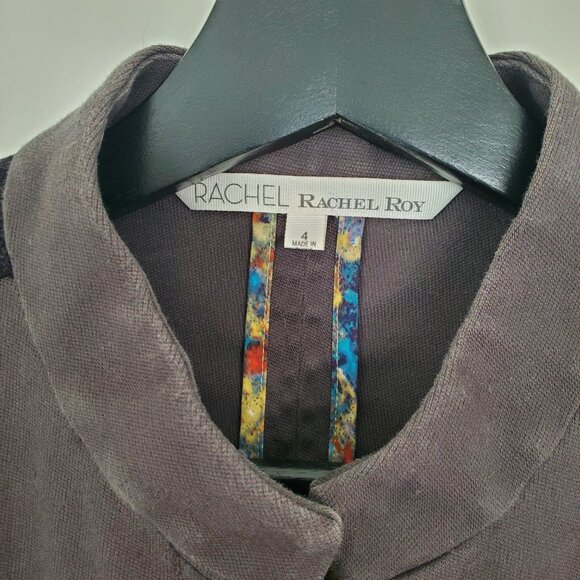 RACHEL ROY: Green Military Jacket / Size 4 US - Picture 3 of 6